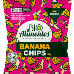 BANANA CHIPS AGRIDOCE 50g - BIO ALIMENTOS
