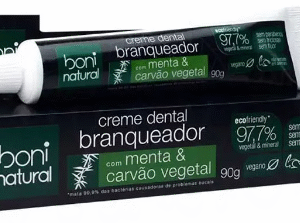 CREME DENTAL BRANQUEADOR COM MENTA e CARVAO Vegetal 90g