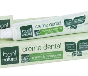 CREME DENTAL NATURAL VEGANO MENTA e MELALEUCA 90g