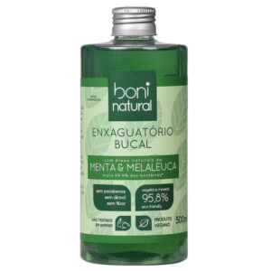 ENXAGUANTE BUCAL NATURAL SEM FLUOR 500ml - BONI NATURAL
