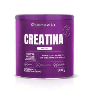 CREATINA SANAVITA 300g - MONOHIDRATADA E MICRONIZADA