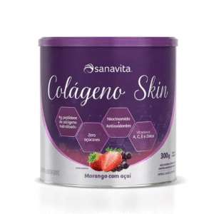 COLAGENO SKIN MORANGO E ACAI 300g - SANAVITA