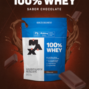 100% WHEY (REFIL 900G) CHOCOLATE - MAX TITANIUM